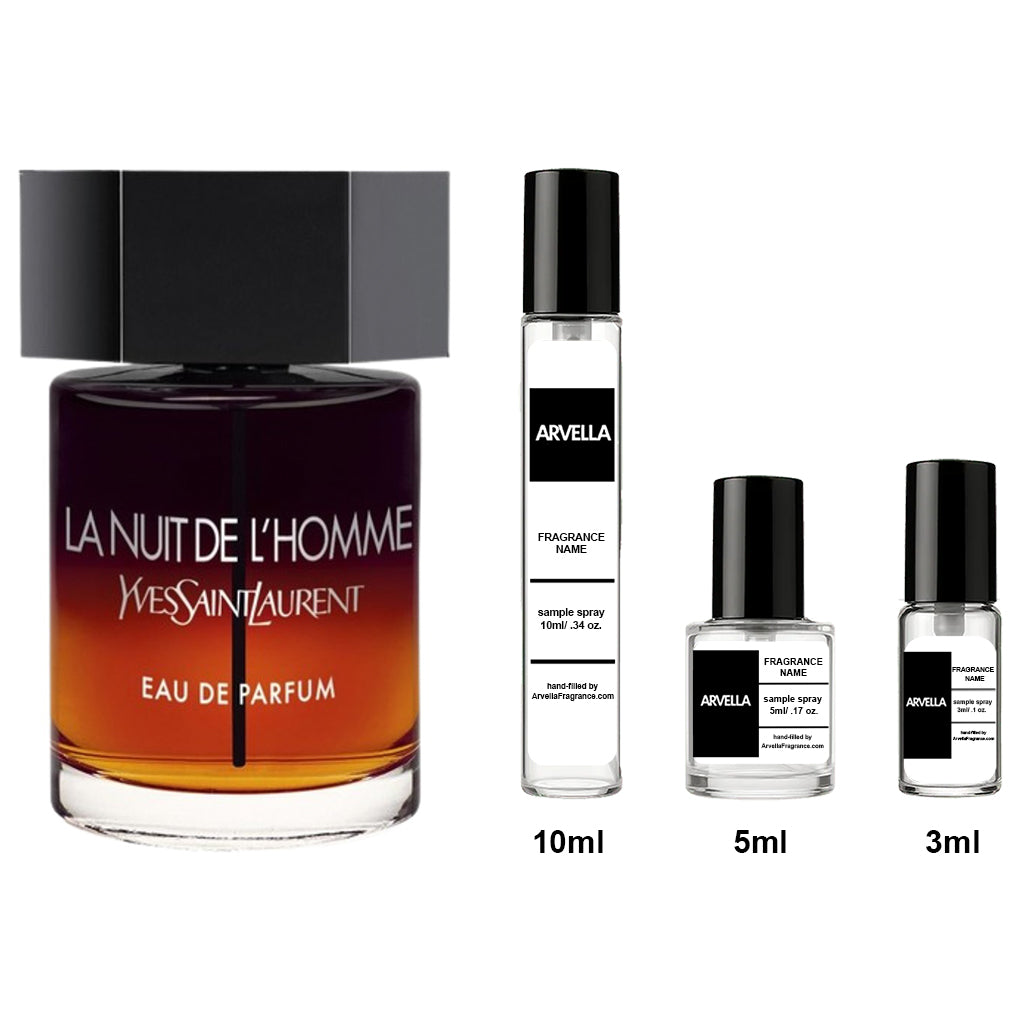 YSL La Nuit de L'Homme EDP Sample (Discontinued) 3ml Spray - Arvella Fragrance